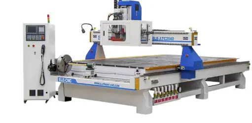 MACHINE CNC 1T ELE2040 MOTEUR 6KW 380V ZT: 2X4MX200MM DSP A11 ALUMINIUM T-SLOT TABLE